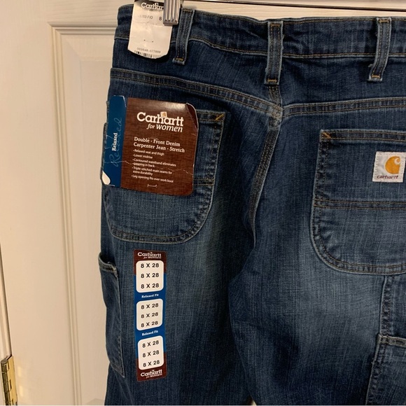 NWT Carhartt Women's Relaxed Fit Double-Front Carpenter Jeans - Picture 5 of 6